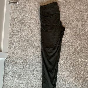 Very dark green jeans